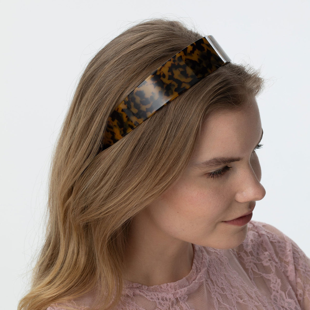 Lele Sadoughi HEADBANDS TORTOISE CHER ACETATE HEADBAND
