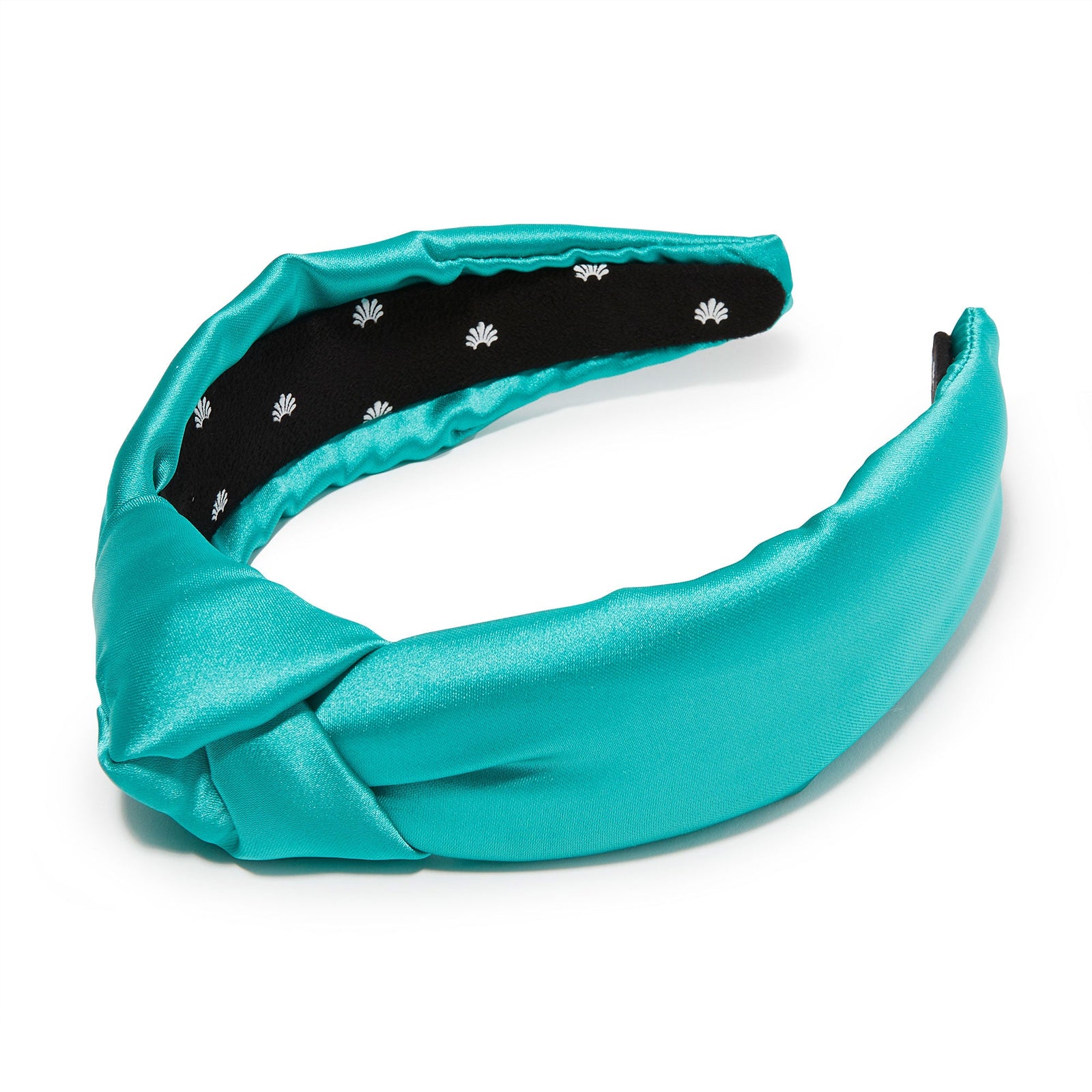 Lele Sadoughi HEADBANDS TURQUOISE KNOTTED SILK HEADBAND