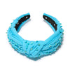 Lele Sadoughi HEADBANDS TURQUOISE VERONICA  STONE EMBELLISHED HEADBAND