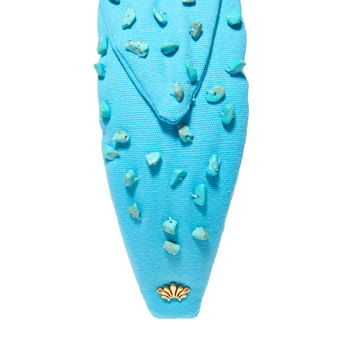 Lele Sadoughi HEADBANDS TURQUOISE VERONICA  STONE EMBELLISHED HEADBAND