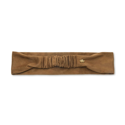 Lele Sadoughi HEADBANDS WALNUT AUDREY SUEDE HEADBAND