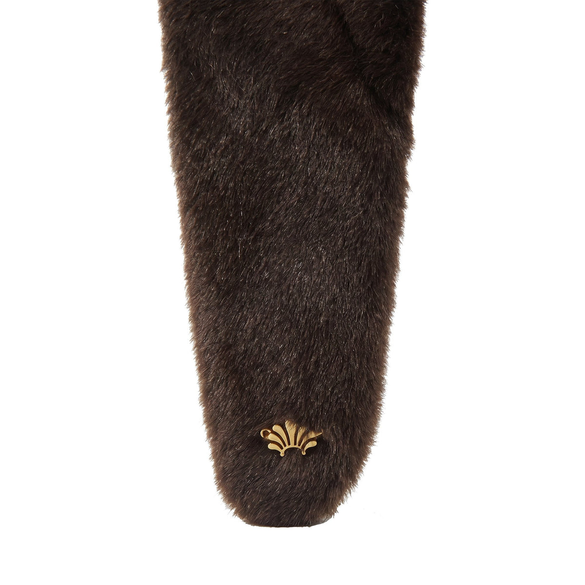 Lele Sadoughi HEADBANDS WALNUT BRIGITTE FAUX FUR HEADBAND