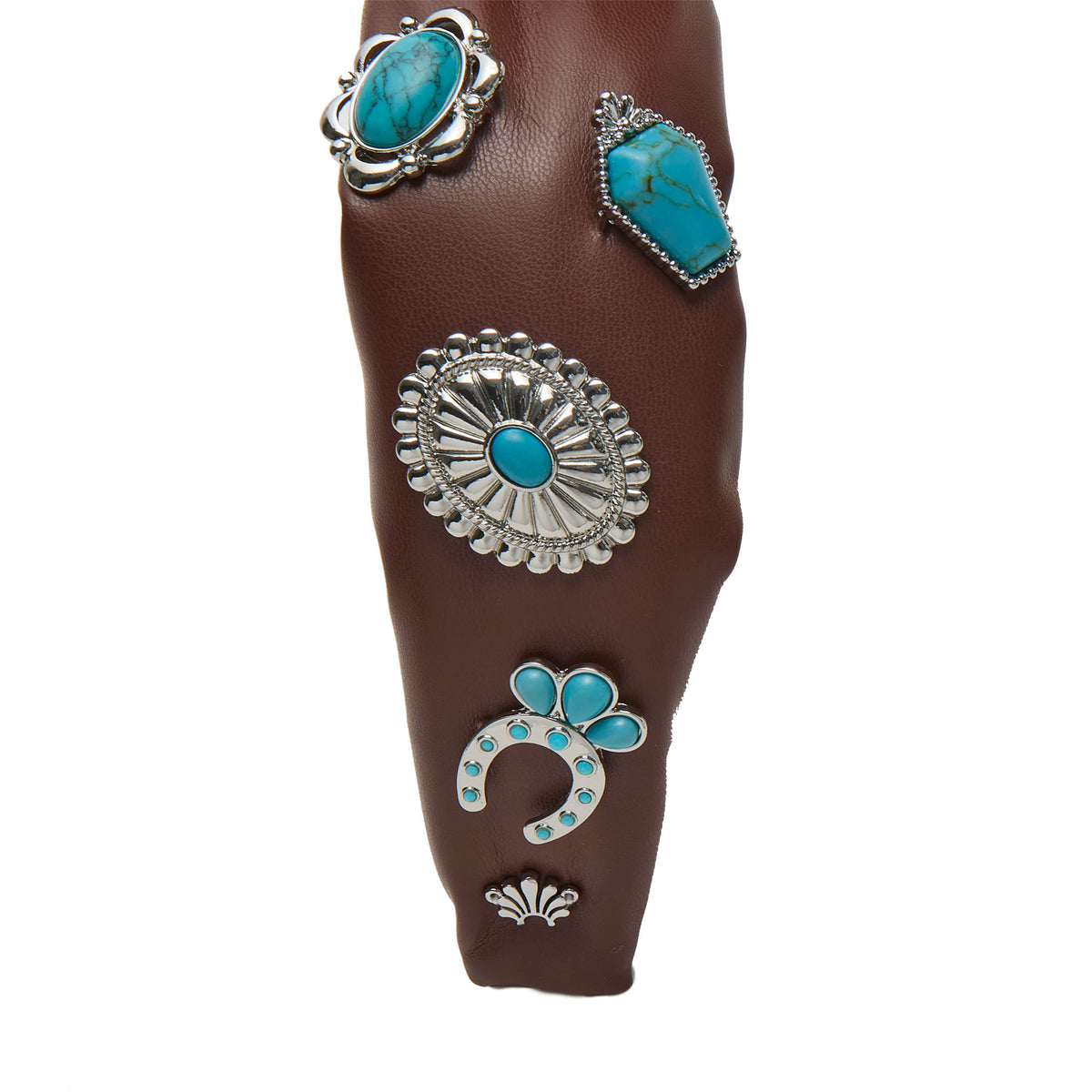 Lele Sadoughi HEADBANDS WALNUT KNOTTED CONCHO HEADBAND