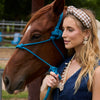 Lele Sadoughi HEADBANDS WALNUT KNOTTED GINGHAM HEADBAND