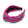 Lele Sadoughi HEADBANDS WILDBERRY KNOTTED CORDUROY CROSSROADS HEADBAND