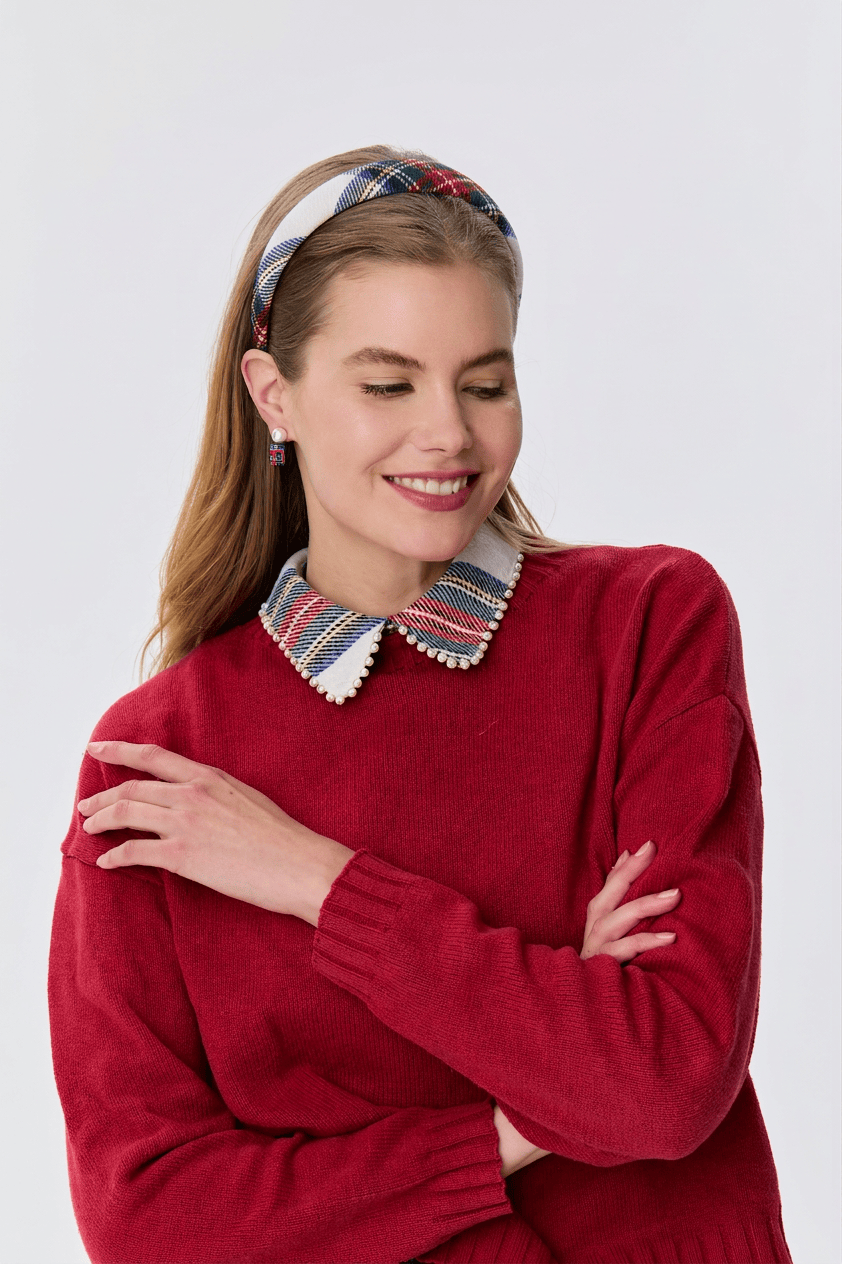 Lele Sadoughi HEADBANDS WINTER PLAID BESSETTE HEADBAND