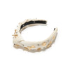 Lele Sadoughi HEADBANDS WINTER WHITE KIDS KNOTTED SNOWY SKI CHARM HEADBAND