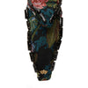 Lele Sadoughi JET FLORAL VERONICA CRYSTAL TRIM HEADBAND