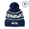 Lele Sadoughi Licensed Beanies NAVY SEAHAWKS LELE X NFL BEANIE YARN POM