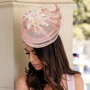 LELE SADOUGHI LIGHT PINK TEARDROP FASCINATOR