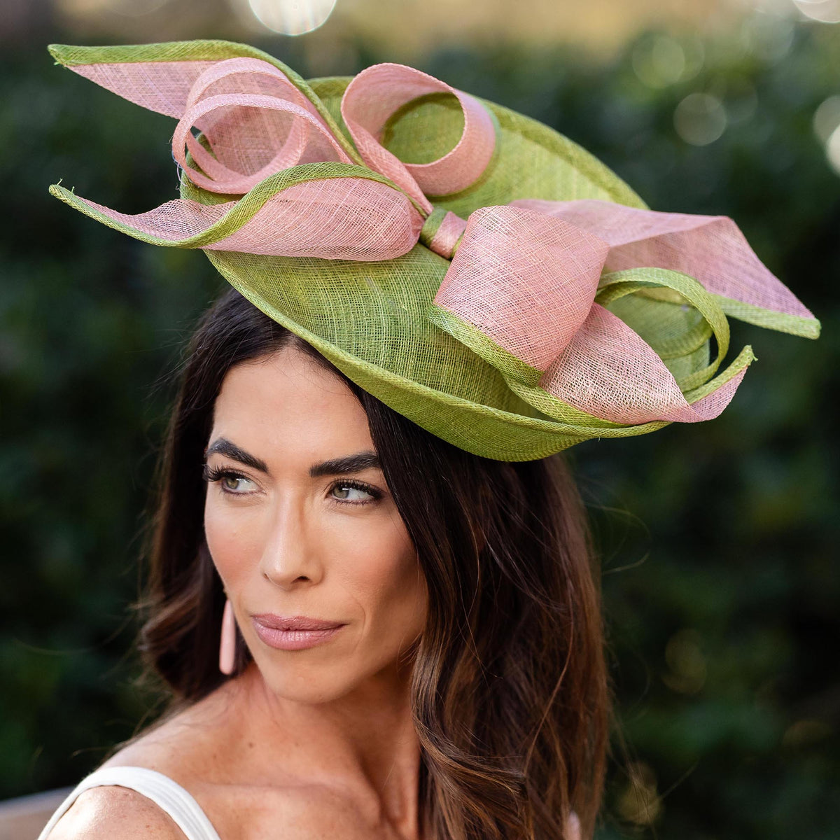 LELE SADOUGHI LIME SELMA FASCINATOR