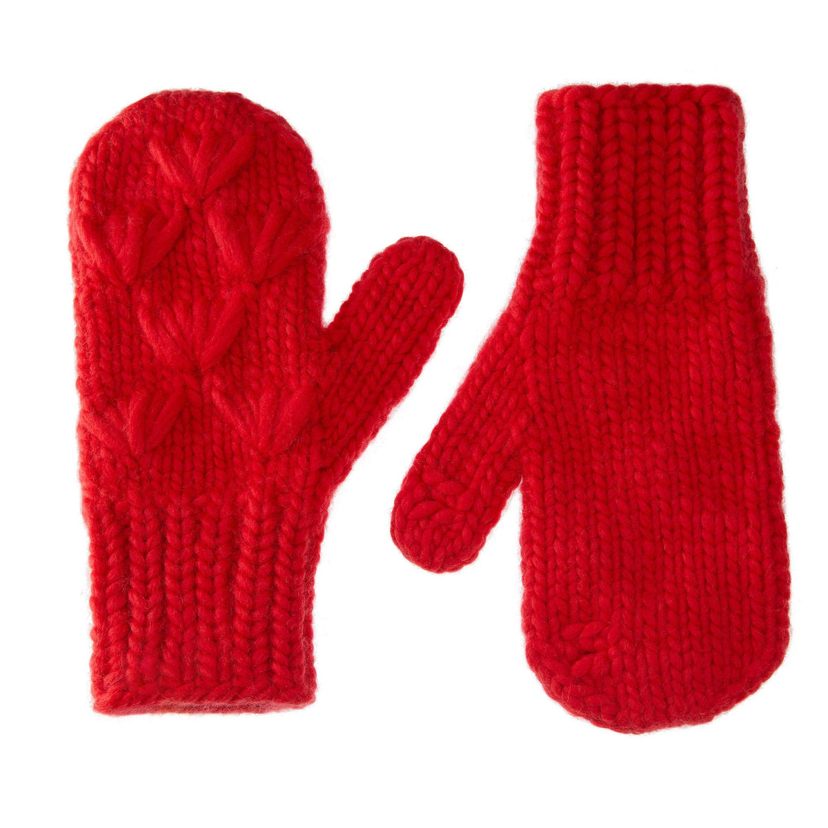 Lele Sadoughi Mittens RED MOTLEY MITTENS