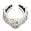 Lele Sadoughi MOON FLOWER KNOTTED FLORAL FÊTE SWARVSKI HEADBAND