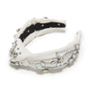 Lele Sadoughi MOON FLOWER KNOTTED FLORAL FÊTE SWARVSKI HEADBAND