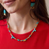 Lele Sadoughi NECKLACE SUNSET FAIENCE THE MET X LELE THEBES BEADED NECKLACE