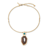 Lele Sadoughi NECKLACES COYOTE TWILIGHT AGATE DROP COLLAR NECKLACE