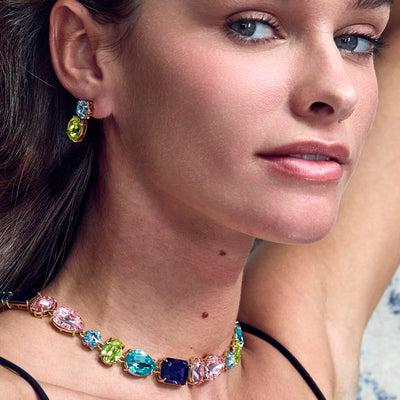 Lele Sadoughi NECKLACES GARDEN PARTY SWAROVSKI TENNIS NECKLACE