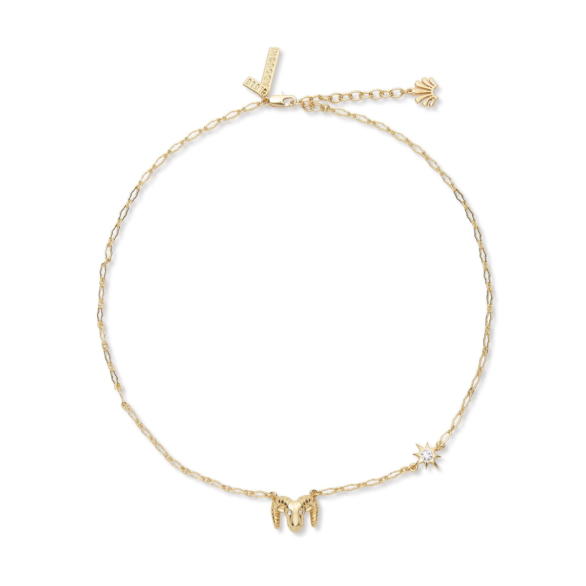 Lele Sadoughi NECKLACES GOLD AIRES ZODIAC NECKLACE