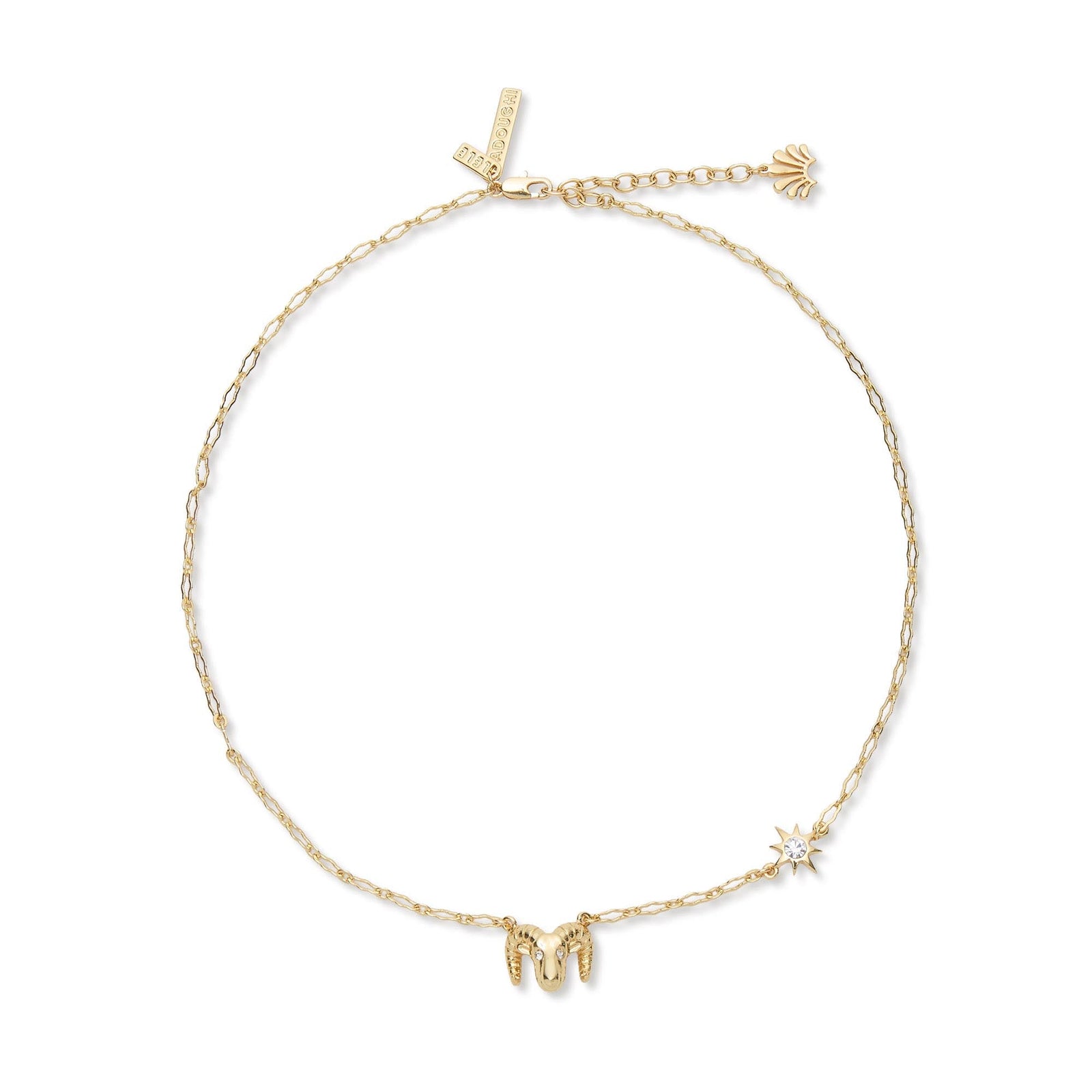 Lele Sadoughi NECKLACES GOLD AIRES ZODIAC NECKLACE