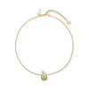 Lele Sadoughi NECKLACES GOLD ALPHA CHI OMEGA CHARM NECKLACE