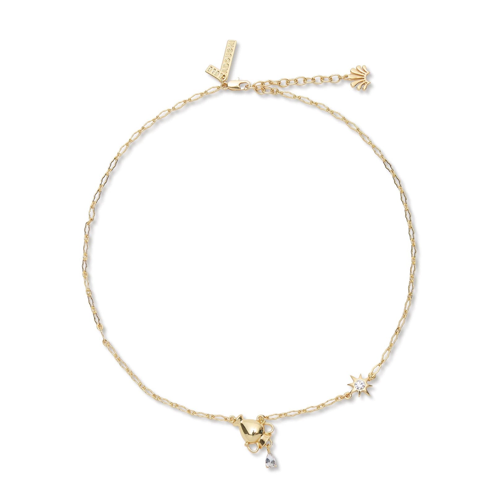 Lele Sadoughi NECKLACES GOLD AQUARIUS ZODIAC NECKLACE