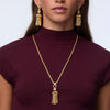 Lele Sadoughi NECKLACES GOLD CHATEAU ROPE TASSEL NECKLACE