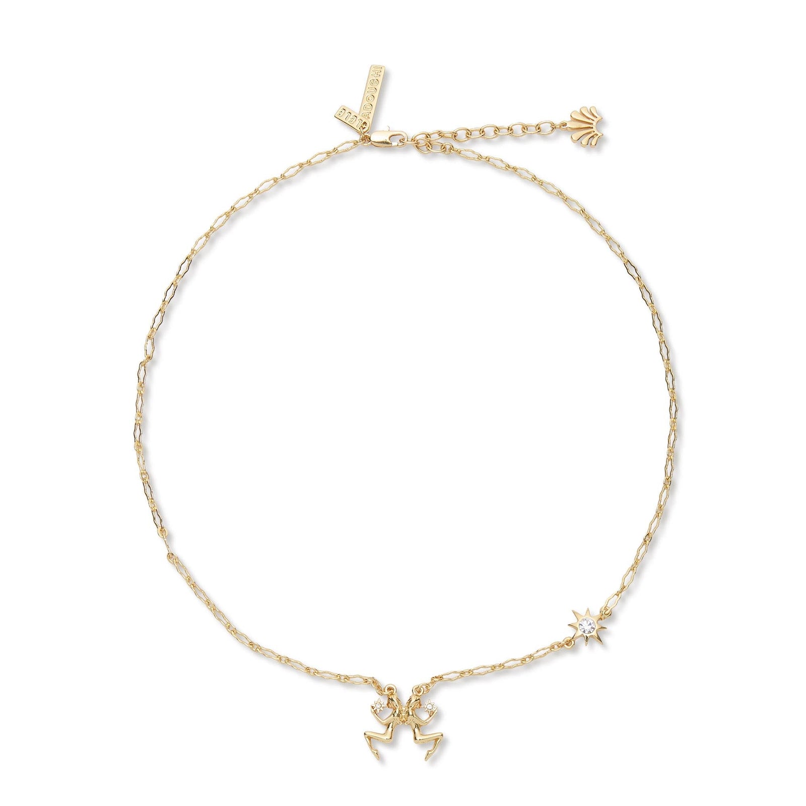 Lele Sadoughi NECKLACES GOLD GEMINI ZODIAC NECKLACE