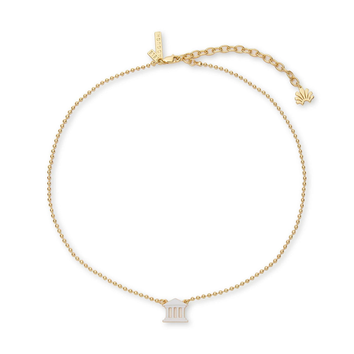 Lele Sadoughi NECKLACES GOLD GREEK HOUSE CHARM NECKLACE