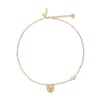 Lele Sadoughi NECKLACES GOLD LEO ZODIAC NECKLACE