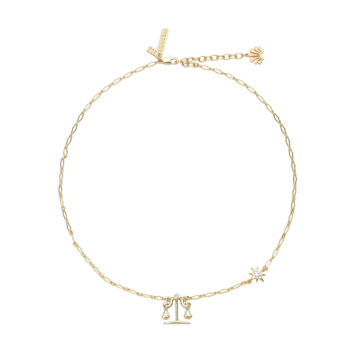 Lele Sadoughi NECKLACES GOLD LIBRA ZODIAC NECKLACE