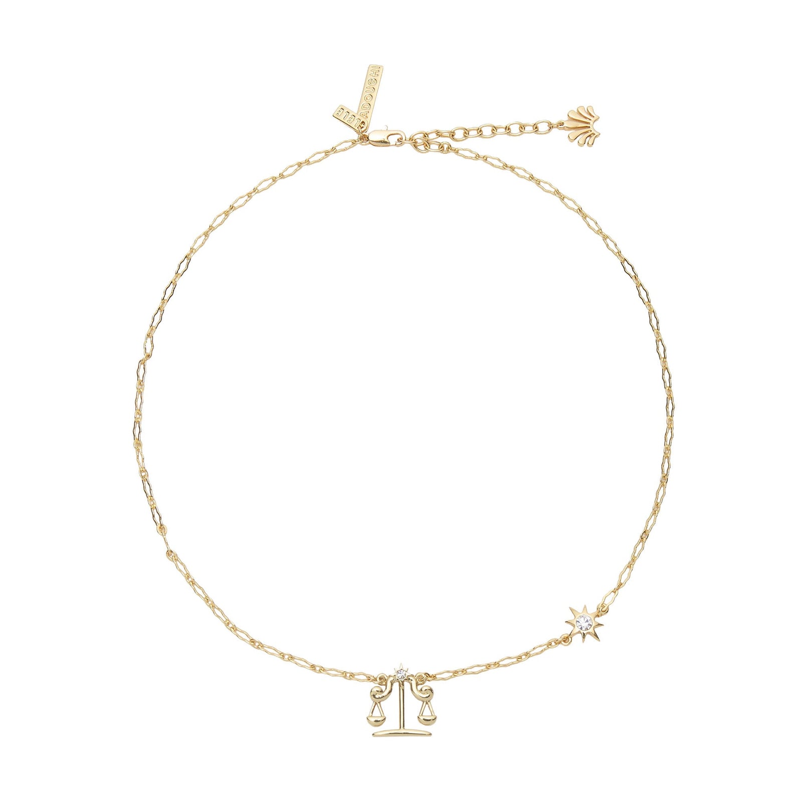 Lele Sadoughi NECKLACES GOLD LIBRA ZODIAC NECKLACE
