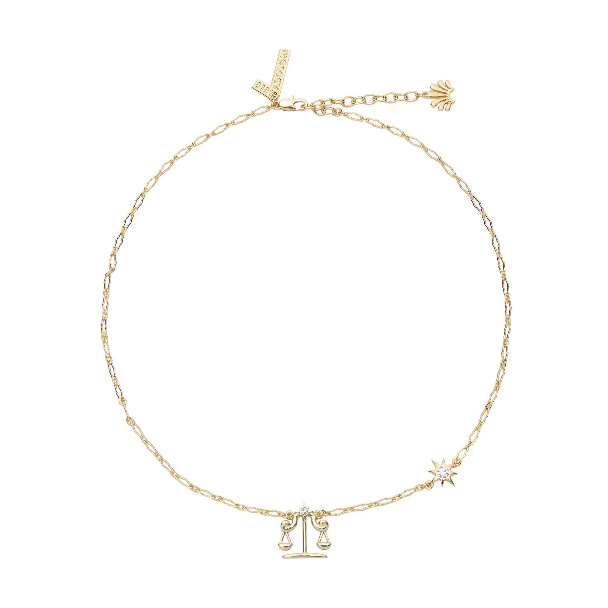 Lele Sadoughi NECKLACES GOLD LIBRA ZODIAC NECKLACE
