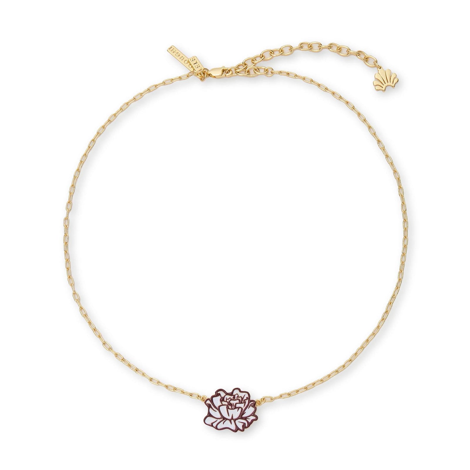 GOLD PI BETA PHI CHARM NECKLACE