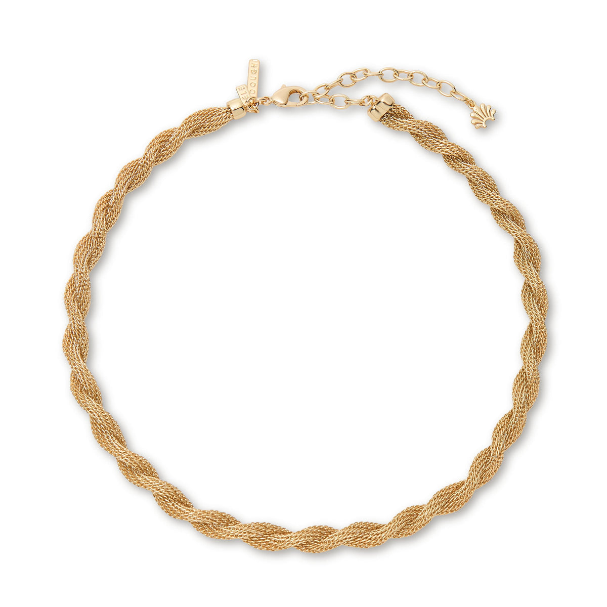 Lele Sadoughi NECKLACES GOLD SERPENTINE MESH NECKLACE