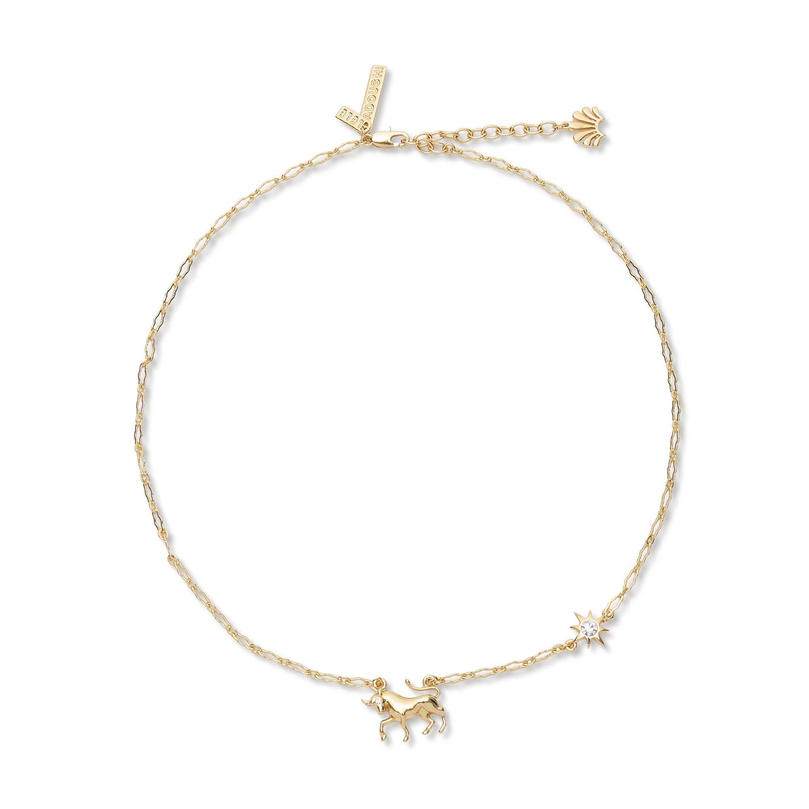 Lele Sadoughi NECKLACES GOLD TAURUS ZODIAC NECKLACE