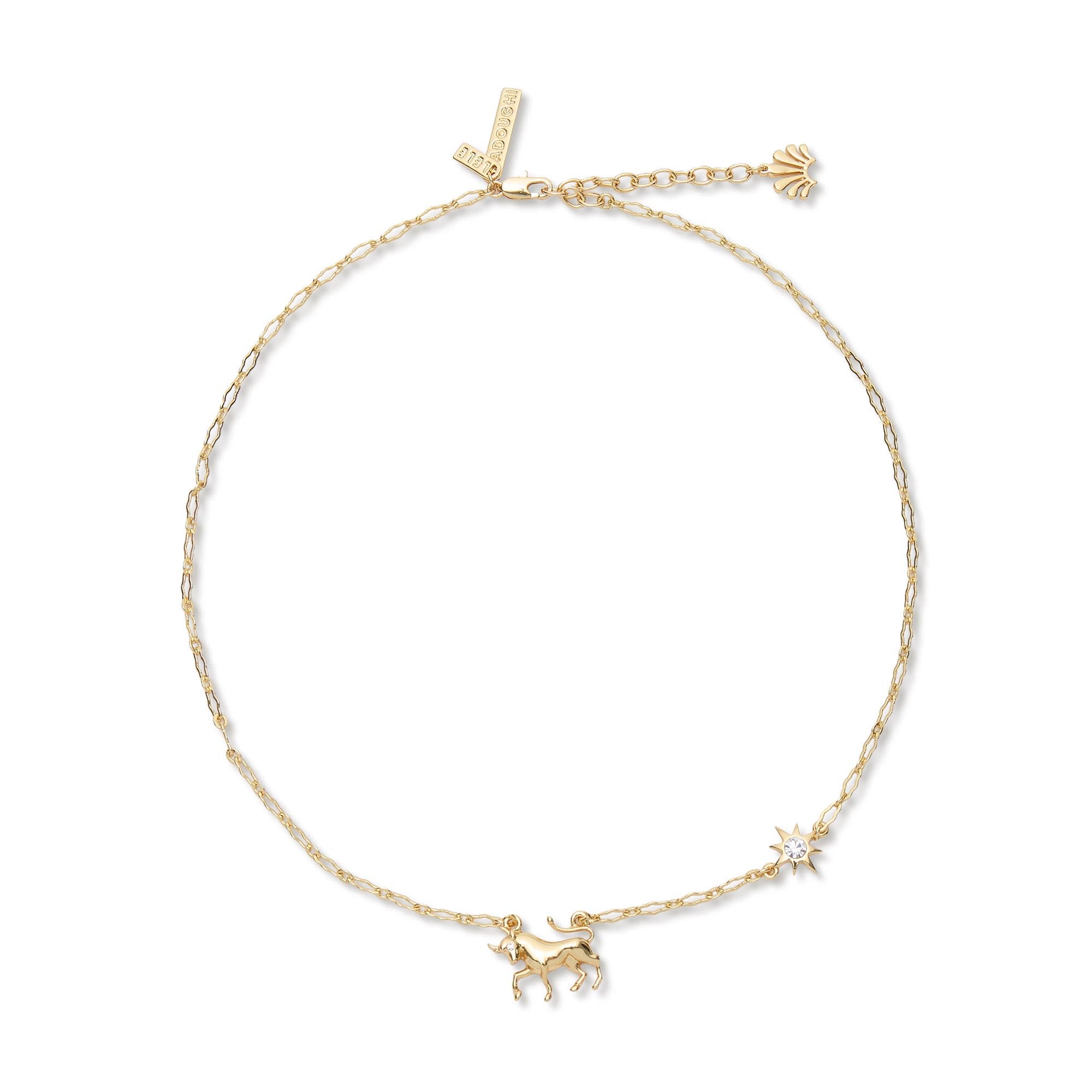 Lele Sadoughi NECKLACES GOLD TAURUS ZODIAC NECKLACE