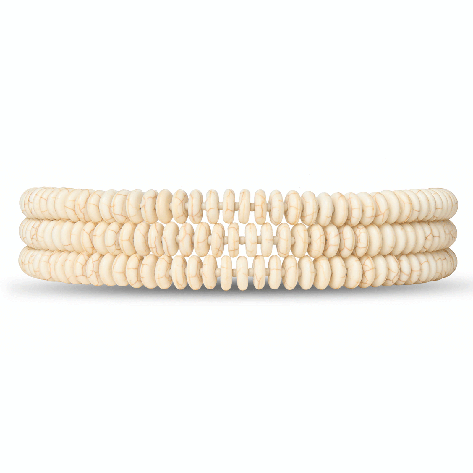 Lele Sadoughi NECKLACES MARBLE DIANA TRIPLE ROW NECKLACE