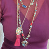 Lele Sadoughi NECKLACES MULTI GEM CALYPSO STONE CHANDELIER NECKLACE