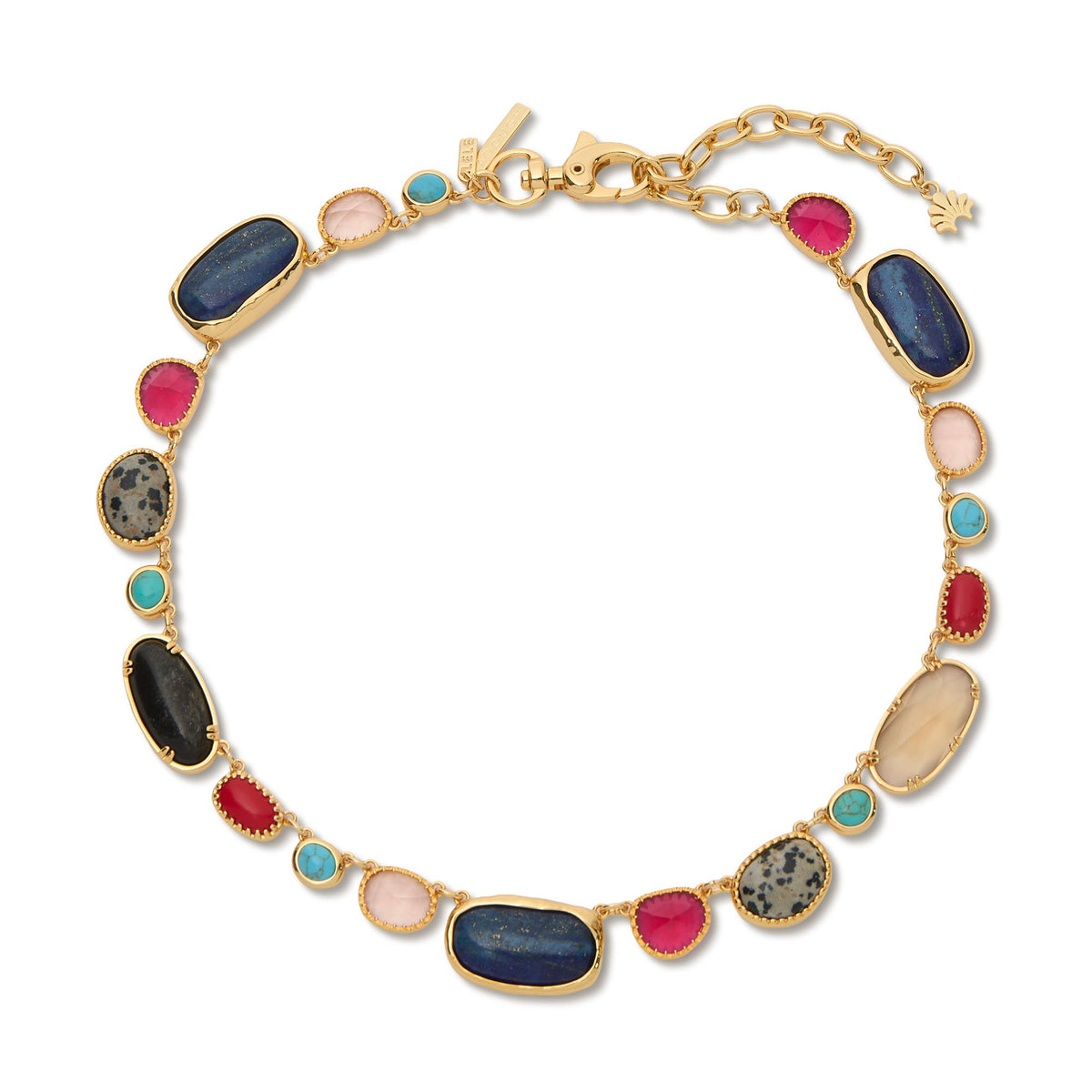 Lele Sadoughi NECKLACES MULTI GEM CALYPSO STONE COLLAR NECKLACE