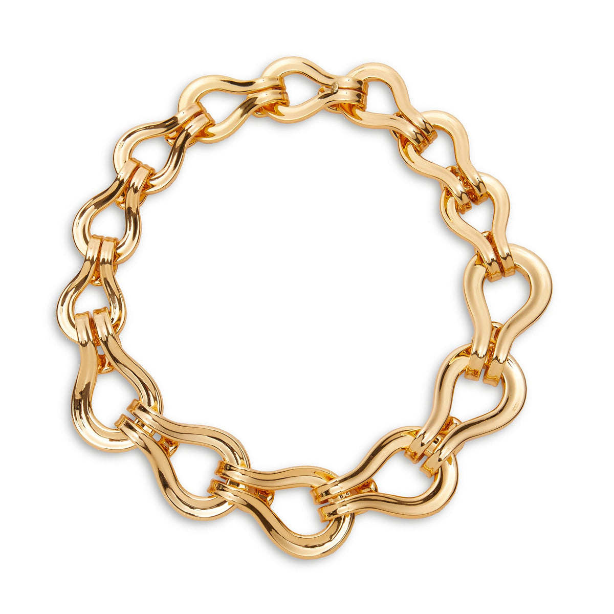 Lele Sadoughi NECKLACES ONE SIZE GOLD BUCKLE COLLAR NECKLACE