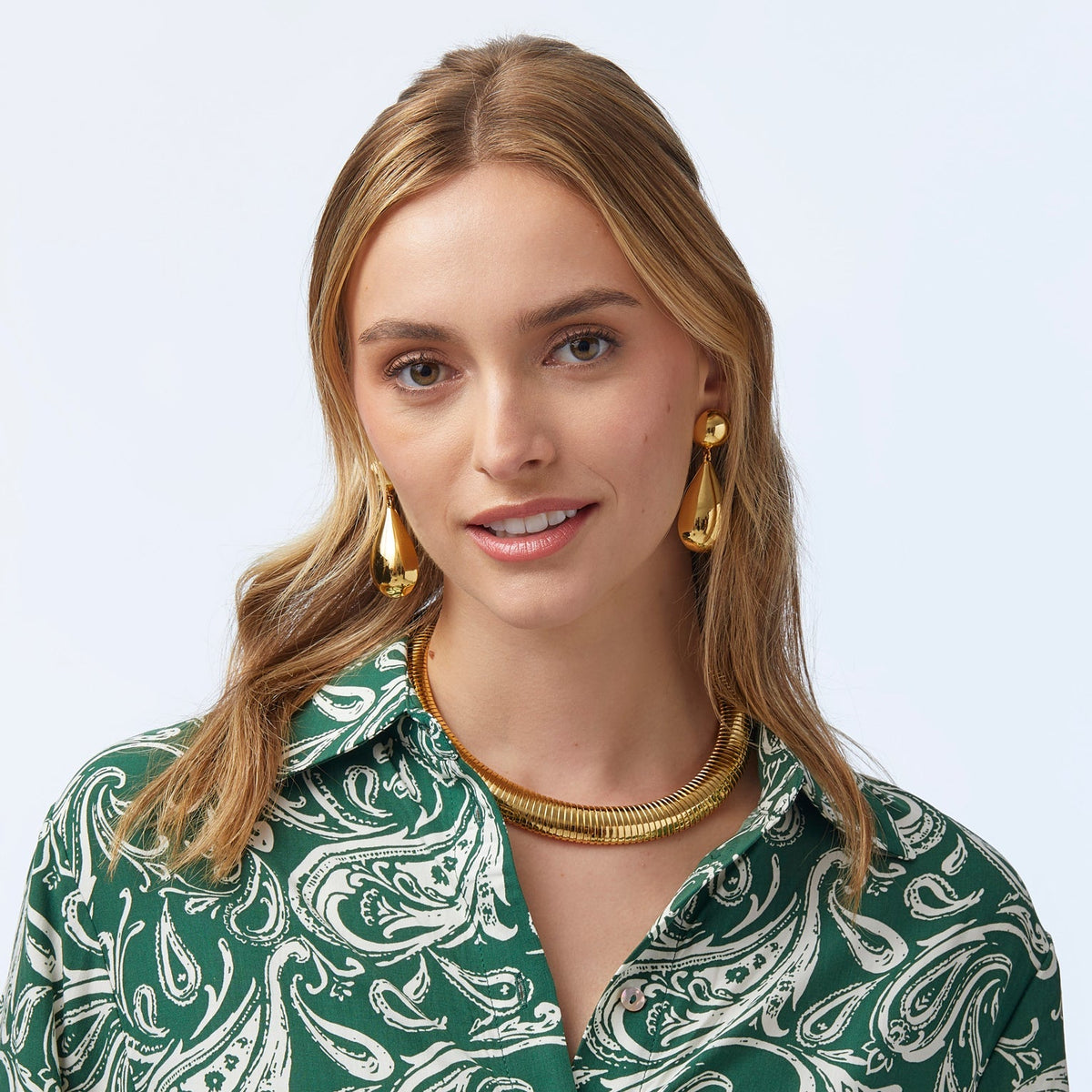 Lele Sadoughi NECKLACES ONE SIZE GOLD SNAKE CHAIN NECKLACE