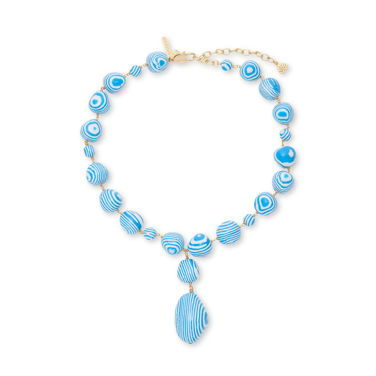 Lele Sadoughi NECKLACES ONE SIZE OCEAN SPRAY  BAROQUE LARIAT NECKLACE