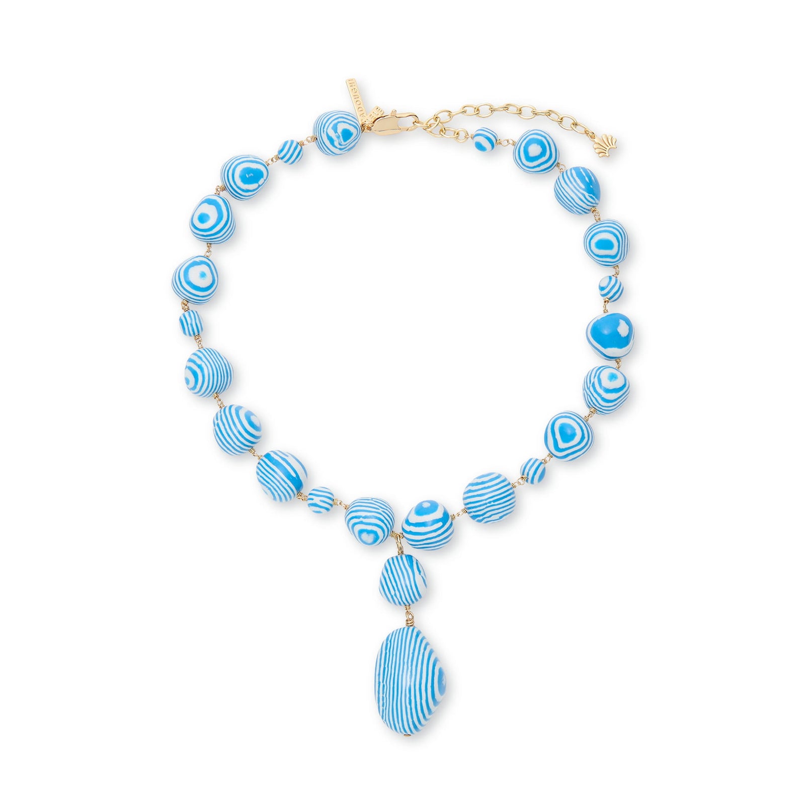 Lele Sadoughi NECKLACES ONE SIZE OCEAN SPRAY  BAROQUE LARIAT NECKLACE