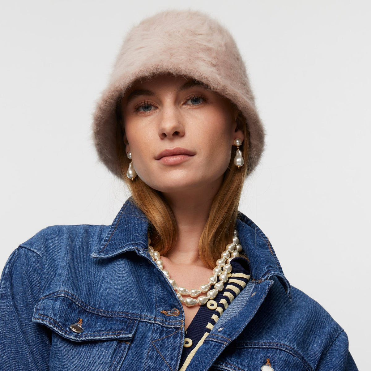 Lele Sadoughi NECKLACES ONE SIZE PEARL JACKIE PEARL DOUBLE ROW NECKLACE