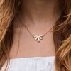 Lele Sadoughi NECKLACES ONE SIZE / PEARL SCALLOPED PEARL PENDANT NECKLACE