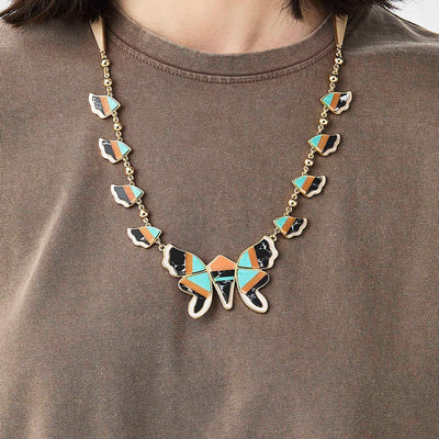 Lele Sadoughi NECKLACES PAINTED MESA WILD BUTTERFLY STATEMENT NECKLACE