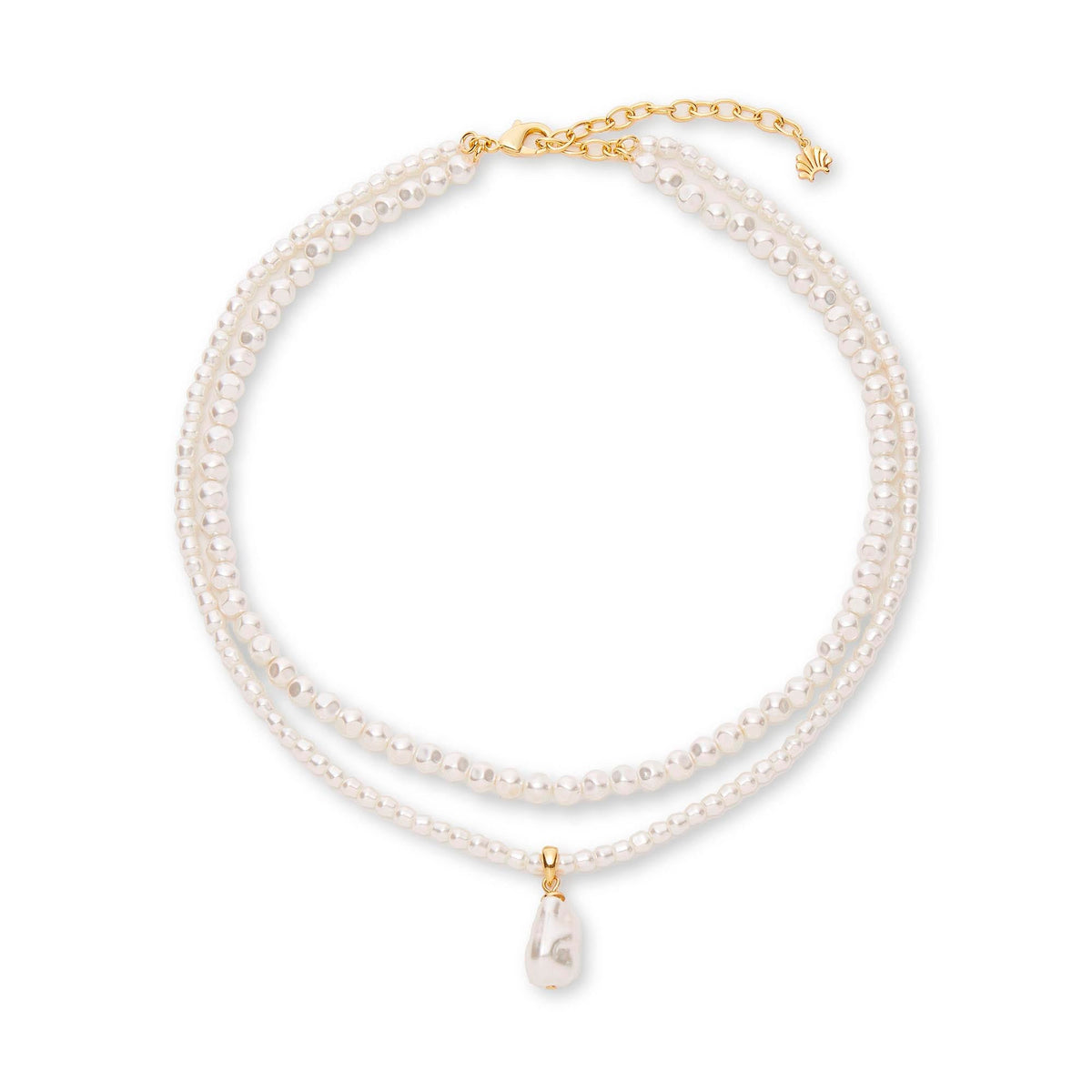 Lele Sadoughi NECKLACES PEARL ESTATE LAYERED PEARL NECKLACE