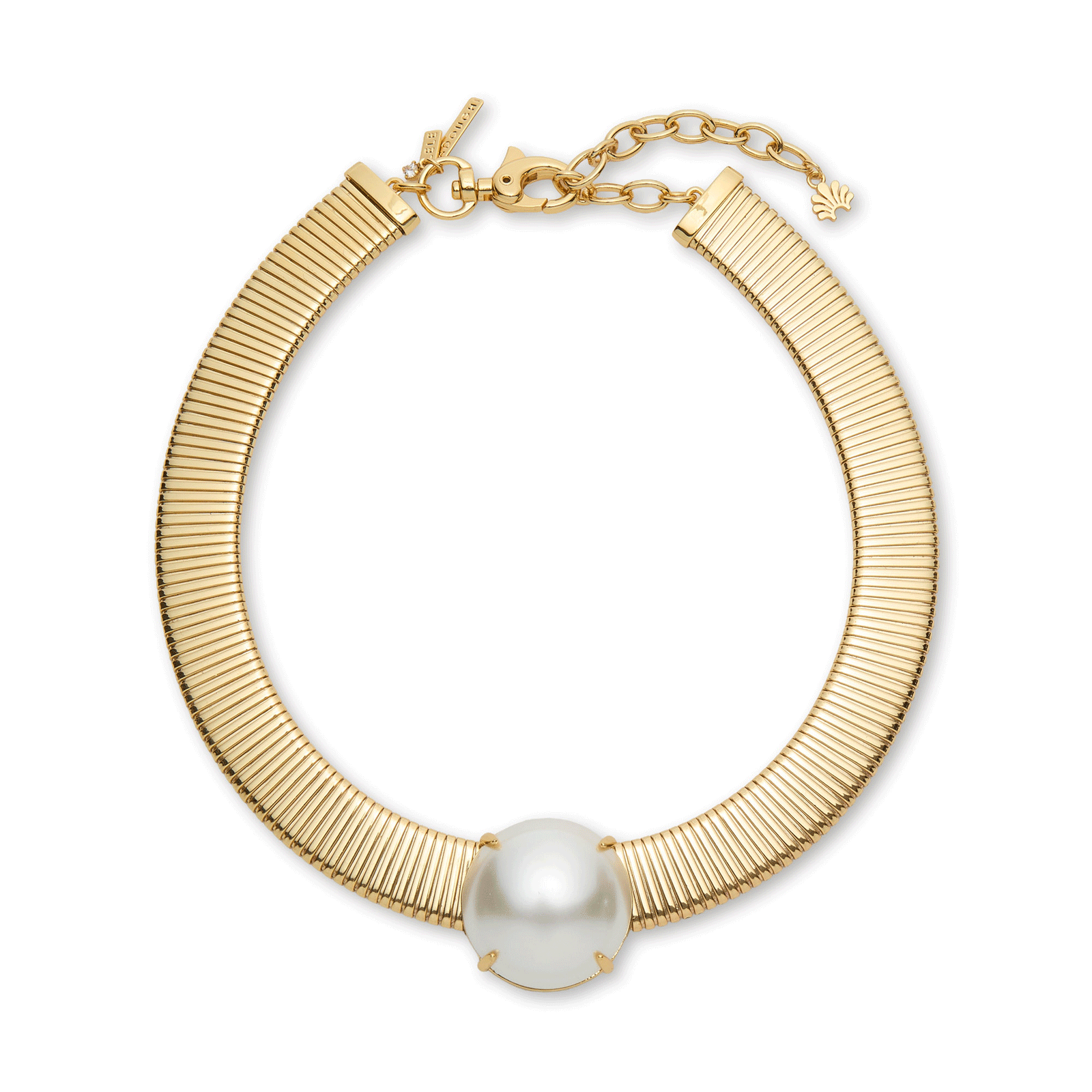 Lele Sadoughi NECKLACES PEARL SET SNAKE CHAIN NECKLACE