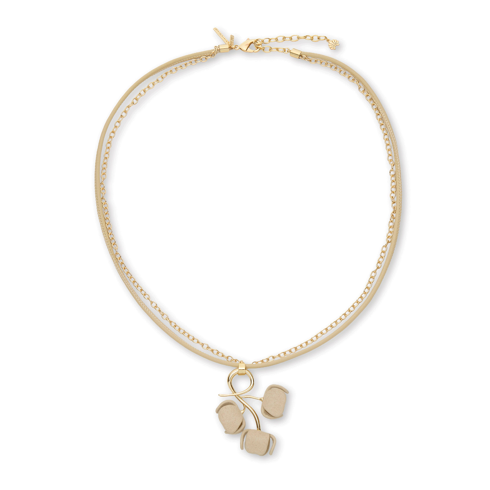 Lele Sadoughi NECKLACES SAND BELLFLOWER PENDANT NECKLACE