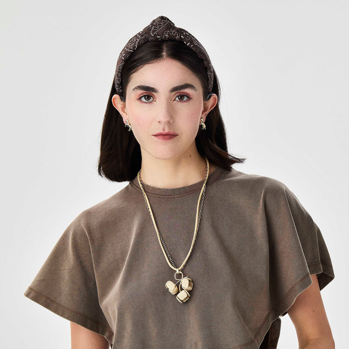 Lele Sadoughi NECKLACES SAND BELLFLOWER PENDANT NECKLACE